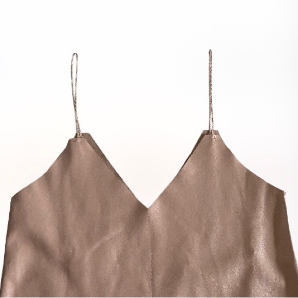 ZARA Faux Leather Shift Dress Small NEW without tag - Picture 14 of 14